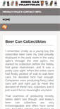 Mobile Screenshot of beercancollectibles.net
