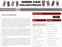 Tablet Screenshot of beercancollectibles.net